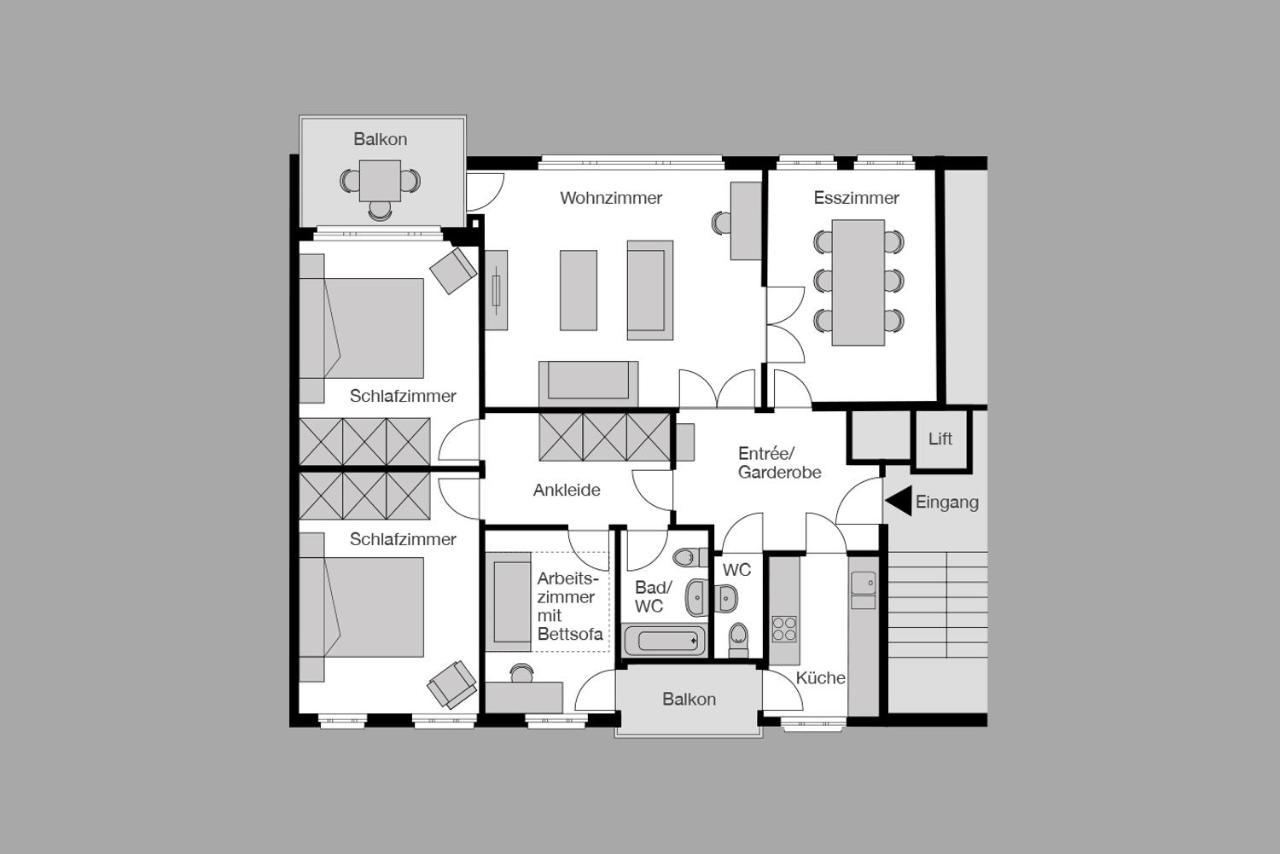 שאפהאוזן City Stay Furnished Apartments - Fasenstaubstrasse מראה חיצוני תמונה