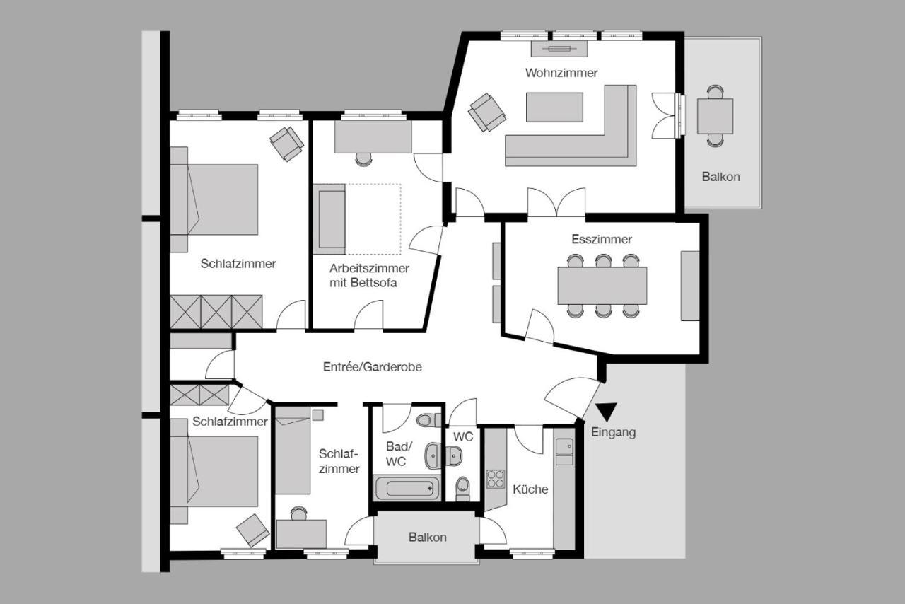 שאפהאוזן City Stay Furnished Apartments - Fasenstaubstrasse מראה חיצוני תמונה